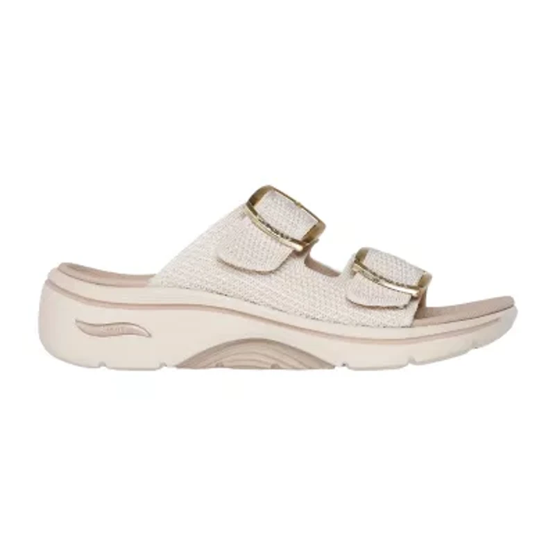 Skechers Womens Go Walk Arch Fit 2.0 Slide Sandals