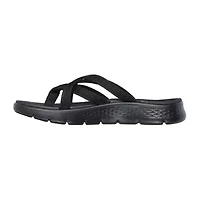 Skechers Womens Go Walk Flex Multi Strap 3 Point Flip-Flops
