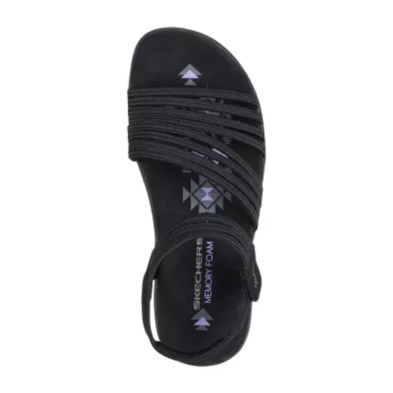 Skechers Womens Reggae Slim Coffee Run Strap Sandals
