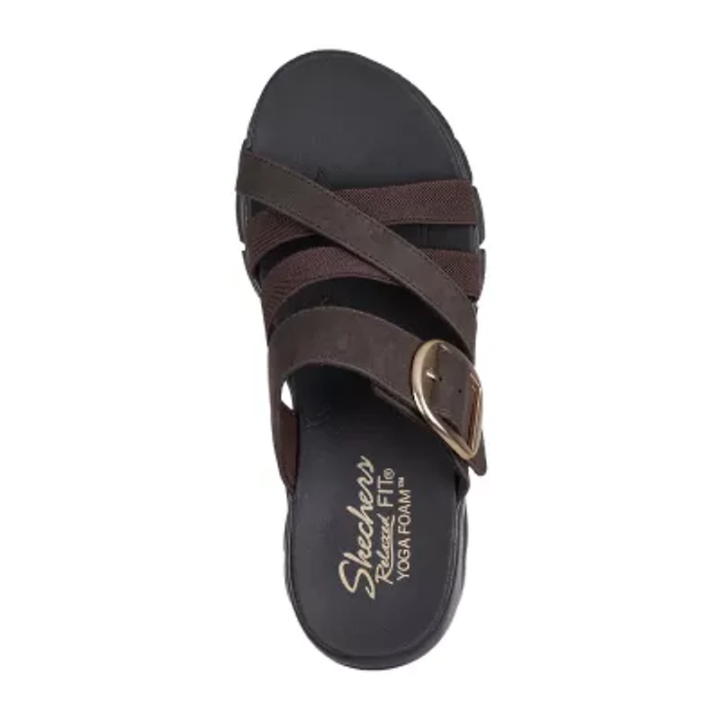 Skechers Womens Easy Going Perfect Company Strap Sandals
