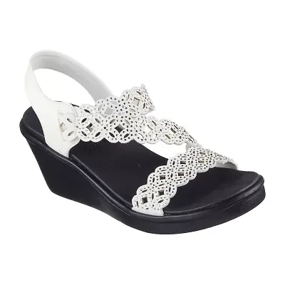 Skechers Womens Rumble On Sassier Dayz Wedge Sandals