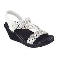 Skechers Womens Rumble On Sassier Dayz Wedge Sandals