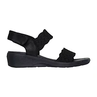 Skechers Womens Arya On The Rise Wedge Sandals
