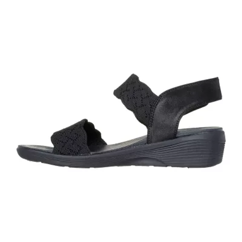 Skechers Womens Arya On The Rise Wedge Sandals