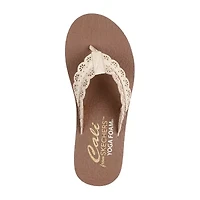 Skechers Womens Meditation Catching Sun Flip-Flops