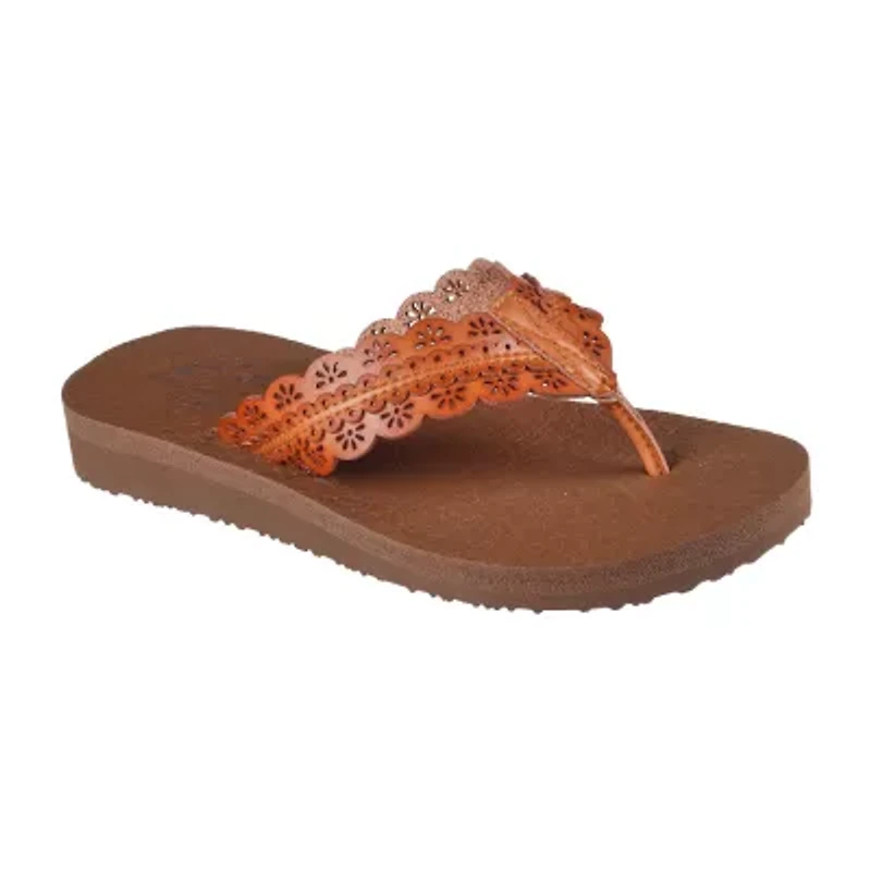 Skechers Womens Meditation Catching Sun Flip-Flops