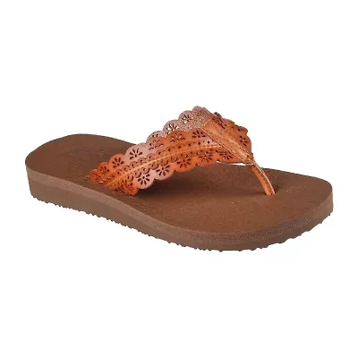 Skechers Womens Meditation Catching Sun Flip-Flops