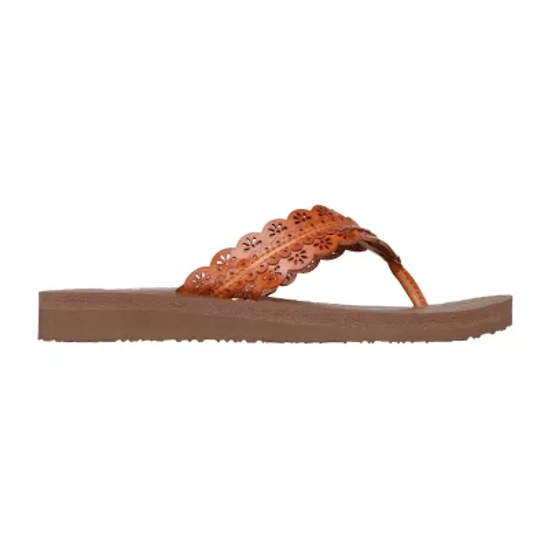 Skechers Womens Meditation Catching Sun Flip-Flops