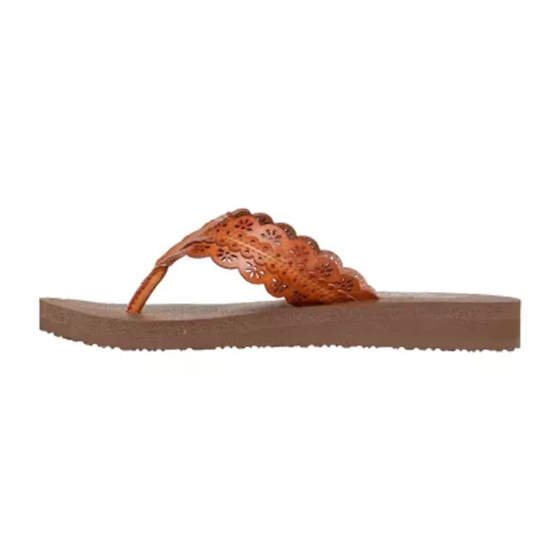 Skechers Womens Meditation Catching Sun Flip-Flops