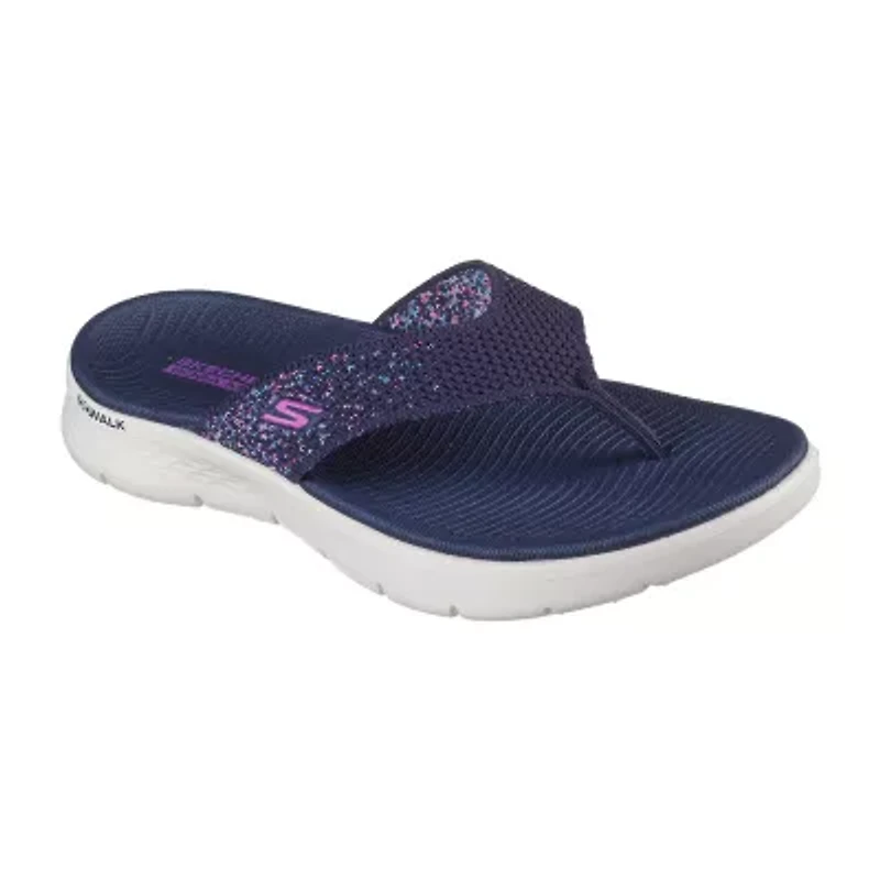 Skechers Womens Go Walk Flex Sprinkles Flip-Flops