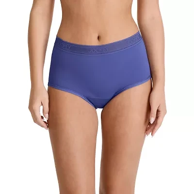 Jockey Womens Average Figure Period + Leak Resistant 1 Pair Brief Panty 2810