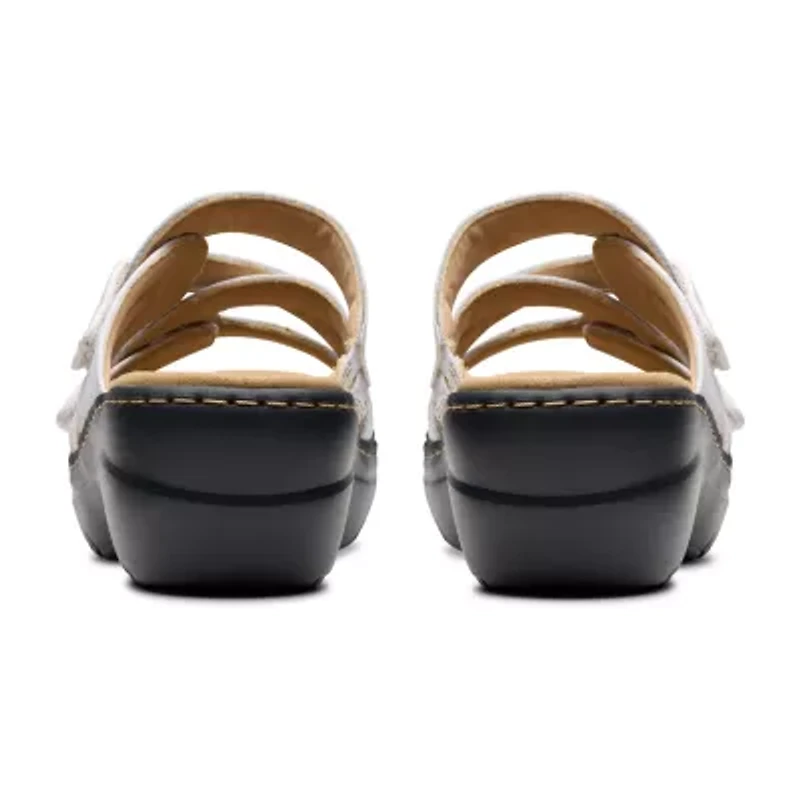 Clarks Womens Merliah Cove Wedge Sandals