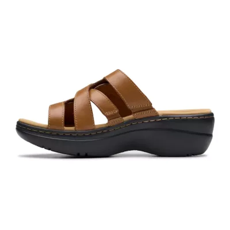 Clarks Womens Merliah Cove Wedge Sandals