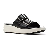 Clarks Cloudsteppers Womens Drift Buckle Slide Sandals