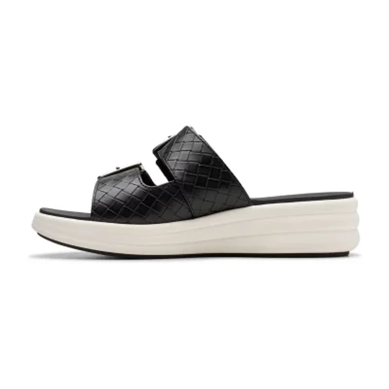Clarks Cloudsteppers Womens Drift Buckle Slide Sandals