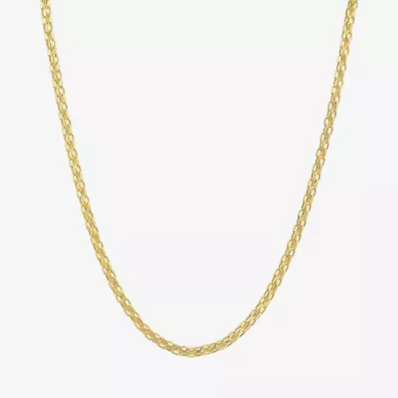 Womens 14K Gold 16 Inch Fashion Chain Necklace