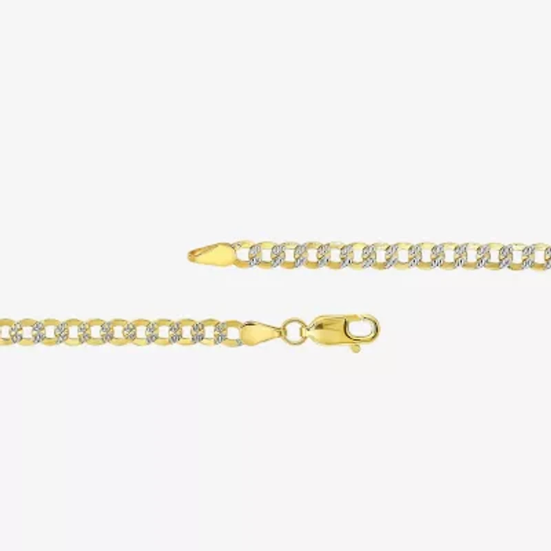 Made in Italy Unisex Adult 10K Gold 20 Inch Curb Chain Necklace