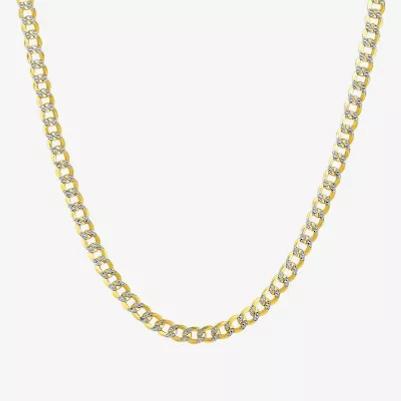 Made in Italy Unisex Adult 10K Gold 20 Inch Curb Chain Necklace