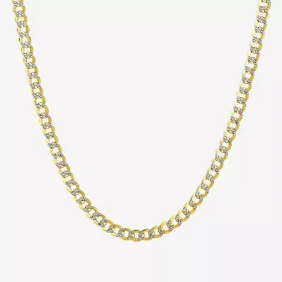 Made in Italy Unisex Adult 10K Gold 20 Inch Curb Chain Necklace