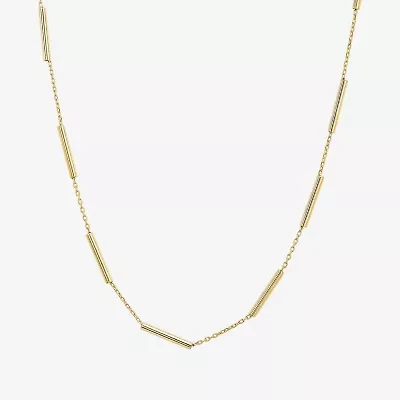 Womens 10K Gold 16 Inch Fashion Chain Necklace