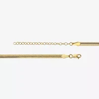 Womens 14K Gold 18 Inch Snake Chain Necklace