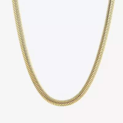 Womens 14K Gold 18 Inch Snake Chain Necklace