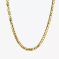 Womens 14K Gold 18 Inch Snake Chain Necklace