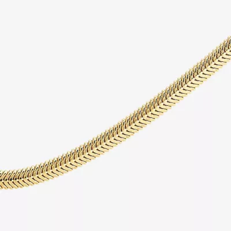 Womens 14K Gold 18 Inch Snake Chain Necklace