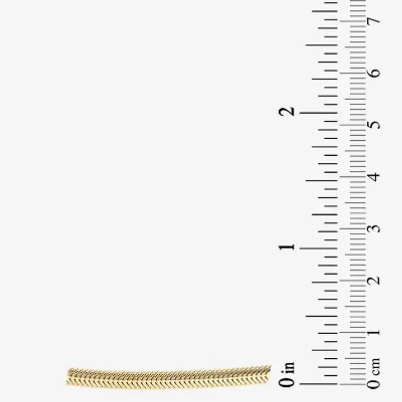 Womens 14K Gold 18 Inch Snake Chain Necklace