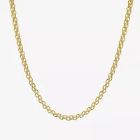 Womens 10K Gold 18 Inch Fashion Chain Necklace