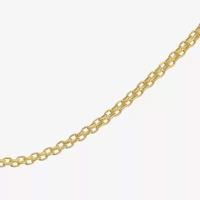 Womens 10K Gold 18 Inch Fashion Chain Necklace