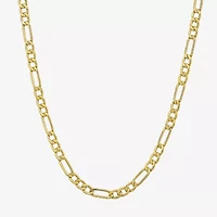 Made in Italy Unisex Adult 10K Gold 20 Inch Figaro Chain Necklace
