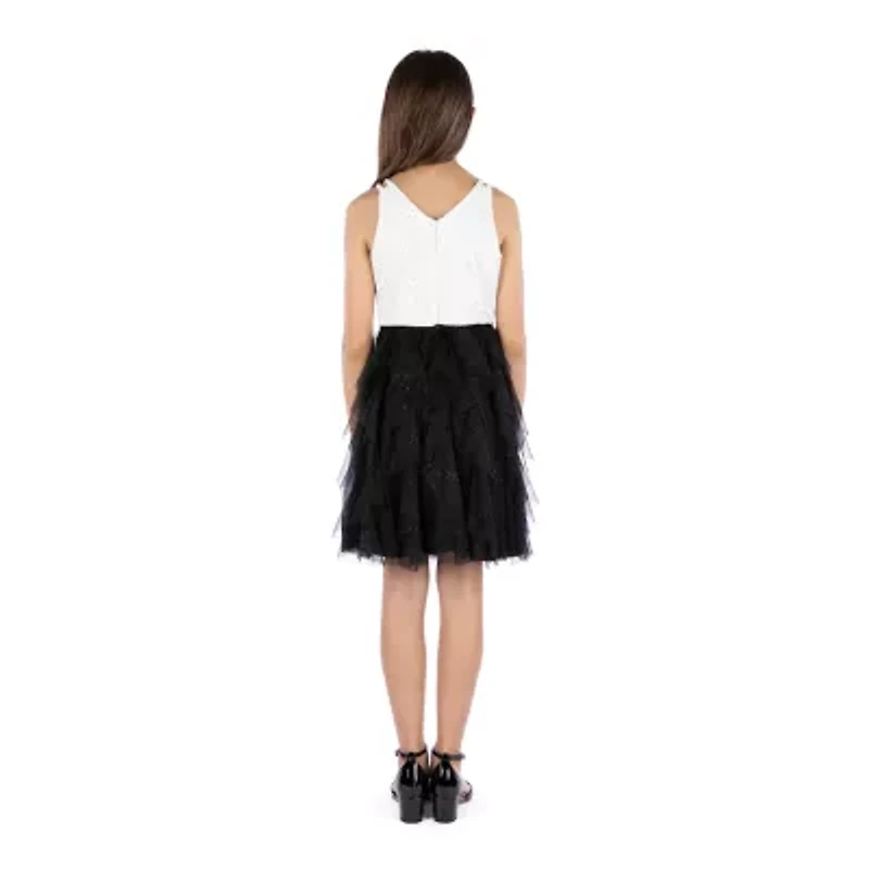 Speechless Big Kid Girls Embellished Sleeveless Party Dress