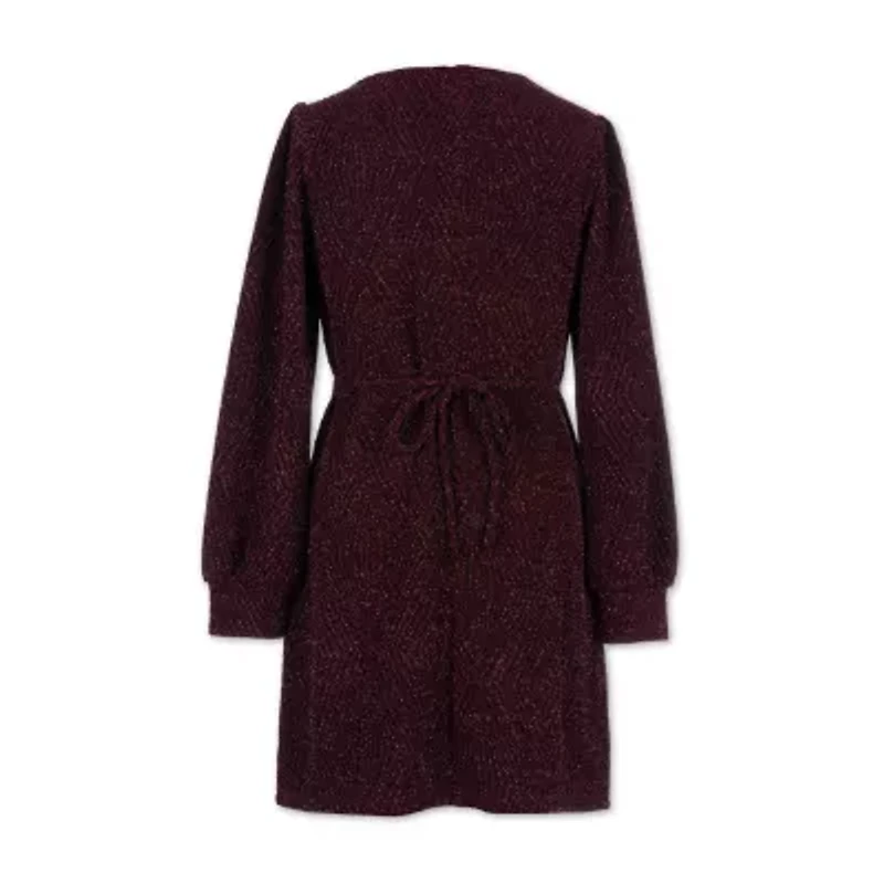 Speechless Big Kid Girls Long Sleeve Party Dress