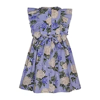 Bonnie Jean Little Girls Sleeveless Flutter Sleeve Fit + Flare Dress