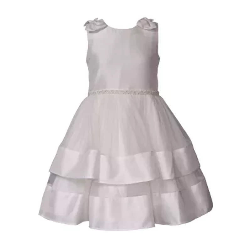 Bonnie Jean Little & Big Kid Girls Sleeveless Flower Girl Fit + Flare Dress
