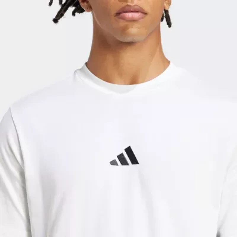 adidas Mens Crew Neck Short Sleeve Active T-Shirt