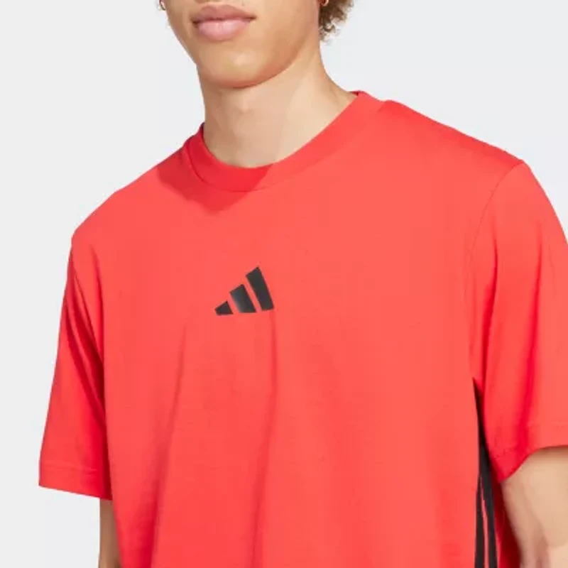 adidas Mens Crew Neck Short Sleeve Active T-Shirt