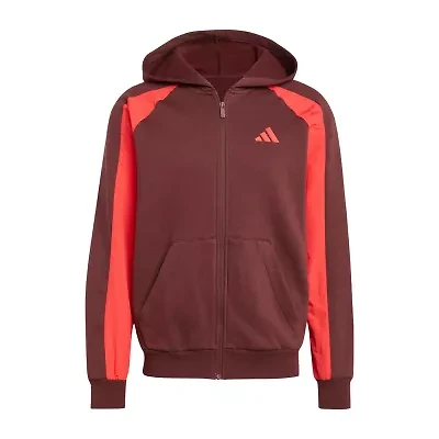 adidas French Terry Mens Fleece Midweight Big and Tall Jacket