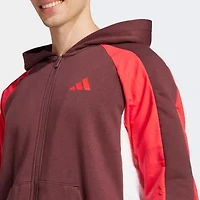 adidas French Terry Mens Fleece Midweight Big and Tall Jacket