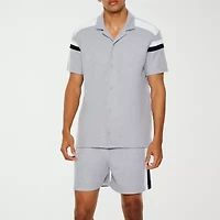 Forever 21 Mens Short Sleeve Striped Button-Down Shirt