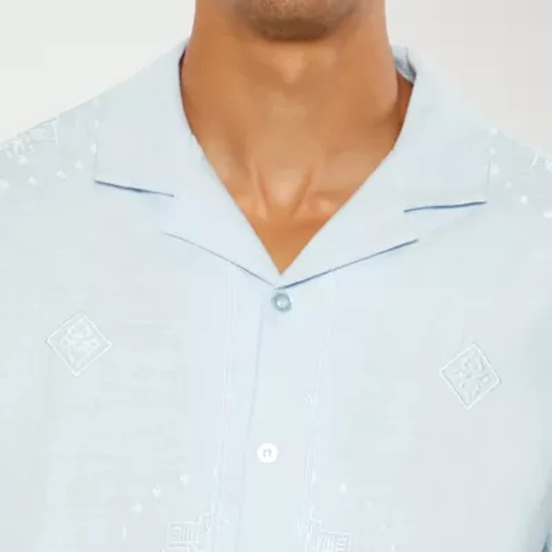 Forever 21 Mens Short Sleeve Button-Down Shirt