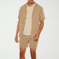 Forever 21 Mens Short Sleeve Regular Fit Button-Down Shirt