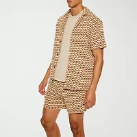 Forever 21 Mens Short Sleeve Regular Fit Button-Down Shirt
