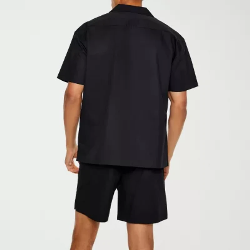 Forever 21 Mens Short Sleeve Regular Fit Button-Down Shirt