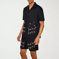 Forever 21 Mens Short Sleeve Regular Fit Button-Down Shirt