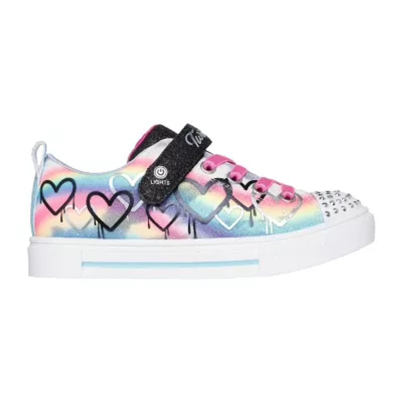 Skechers Twinkle Sparks Ombre Love Little Kid Girls Sneakers