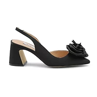 Charles David Althea Womens Pointed Closed Toe Block Heel Pumps