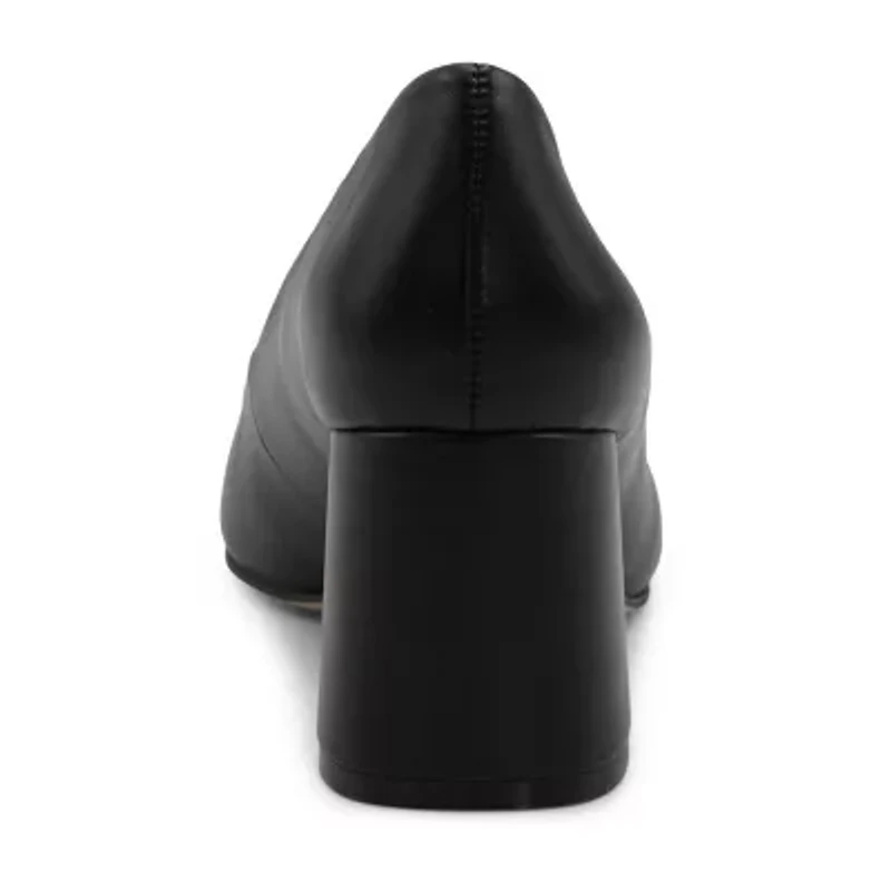 Charles David Ayra Womens Pointed Closed Toe Block Heel Pumps
