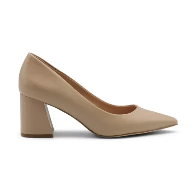 Charles David Ayra Womens Pointed Closed Toe Block Heel Pumps